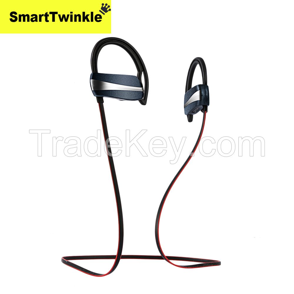 Sport Waterproof Bluetooth Stereo Earphone Wireless Headphone With Mic