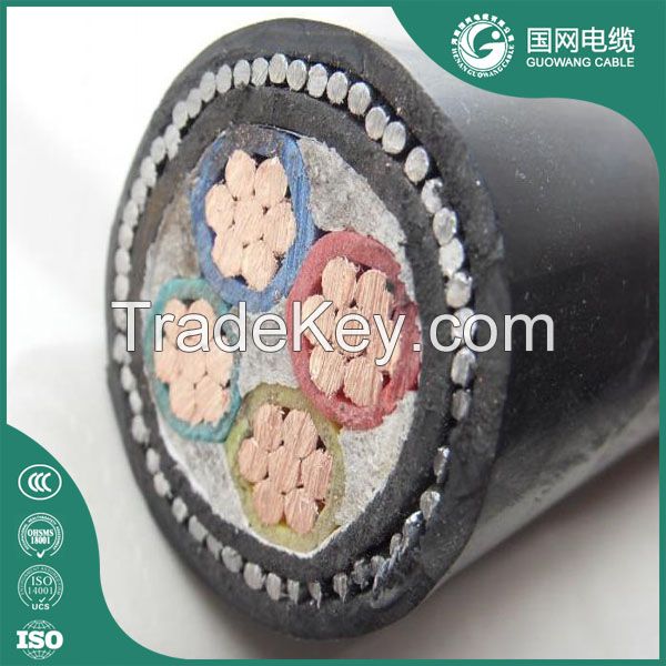 Power Cables Xlpe Insulated Cable 0.6/1kv Cu Xlpe Pvc 4 Core Copper Cable Cu/Xlpe/Pvc/Swa/Pvc