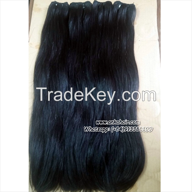 Straight Machine Weft Human Hair 100% Natural Virgin Wholesale Brasilian Hair Remy Hair