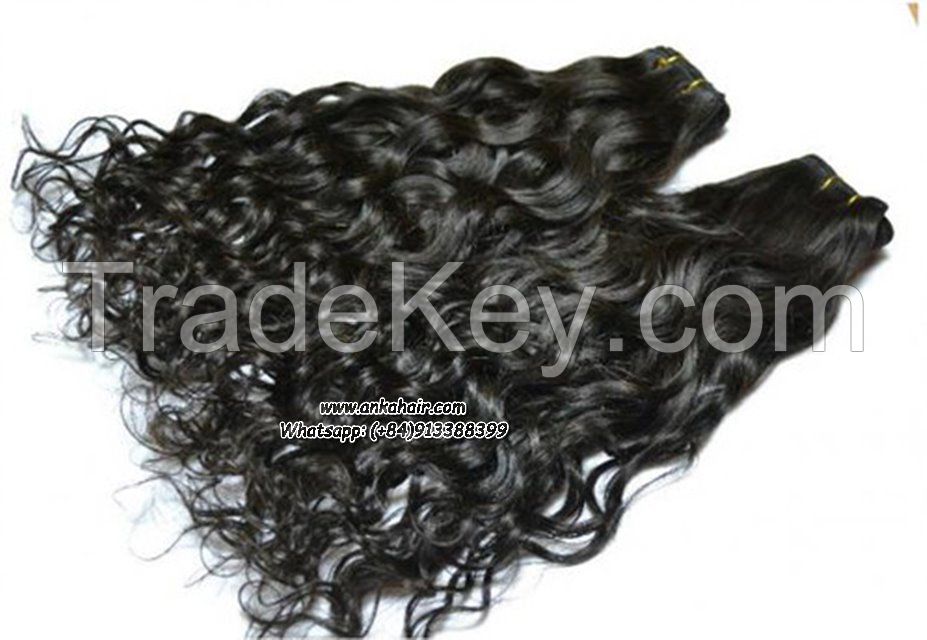 Brazilian hair shedding free human hair curly machine wefts curly hair remy 