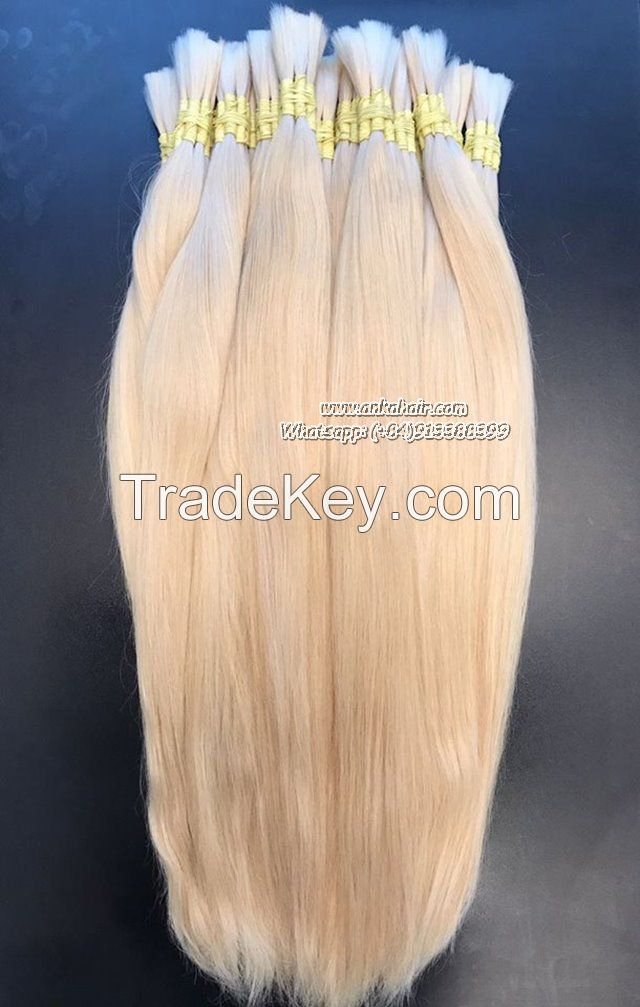 Tangle free! Hot selling and cheap 100% human blonde brazilian hair weft weaving