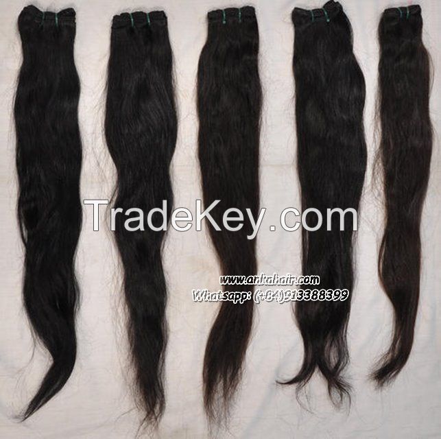 Straight Machine Weft Human Hair 100% Natural Virgin Wholesale Brasilian Hair Remy Hair