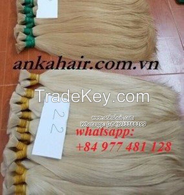 High Quality Bleach Blonde Human Hair Color #613 #60 Brazilian Hair Extensions