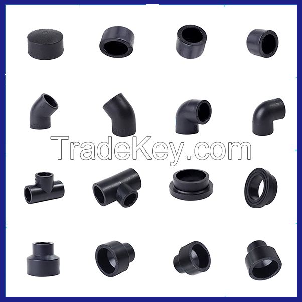 ISO DN20- DN1200 Black Water HDPE Pipe and Fittings