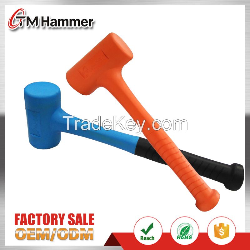 High quality rubber mallet hammer with rubber comfortable grip