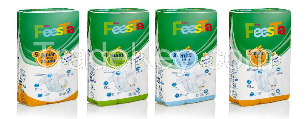 Premium Quality Cheap Price Turkish Baby Diapers FEESTA