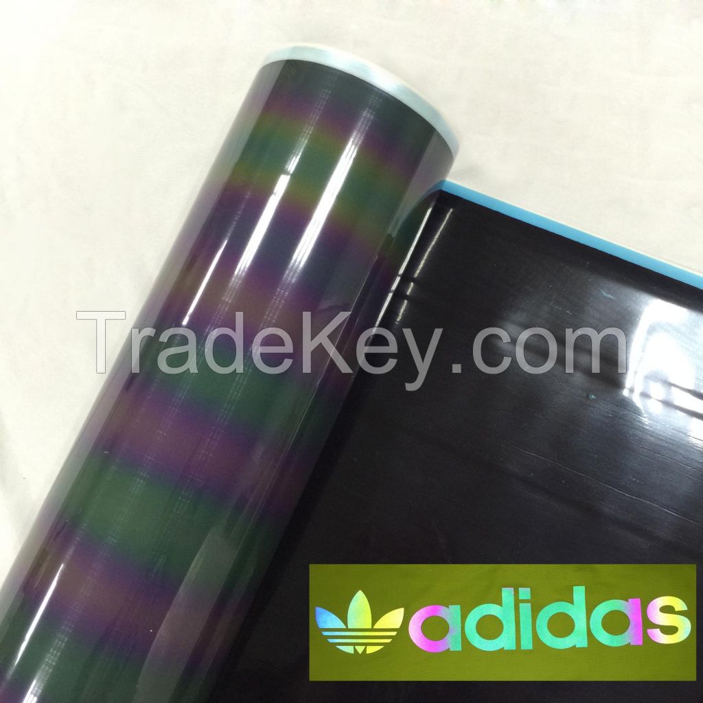 rainbow reflective heat transfer vinyl