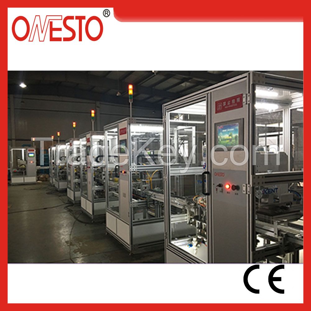 Automatic assembly and testing machine for terminal block