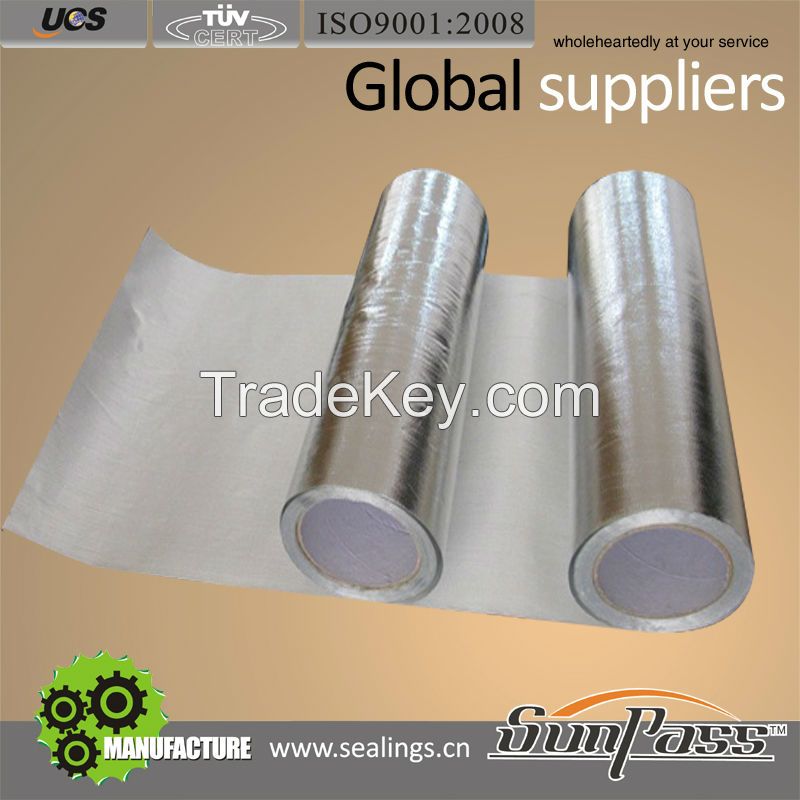 Texturized Insulating Properties Corporation Aluminum Excellent Thermal Insulation Glass Fiber Fabric