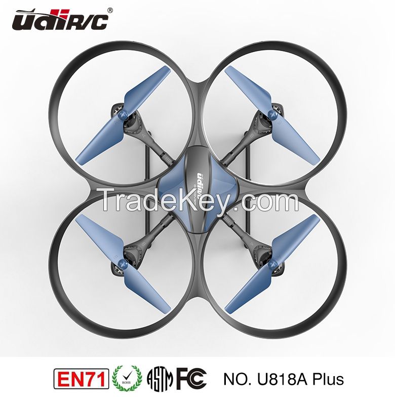 New products 2017 UDIRC RC drone with hd camera U818A PLUS