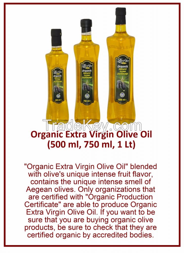 Organic Extra Virgin Olive Oil ( 500 ml , 750 ml , 1 Lt)