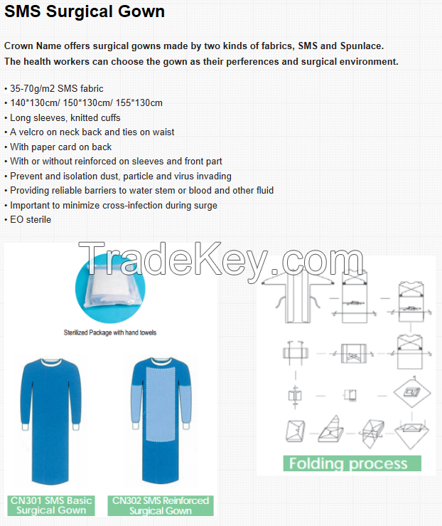 Disposable surgical gown