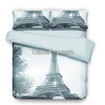 100% polyester microfiber disperse printing bedding set