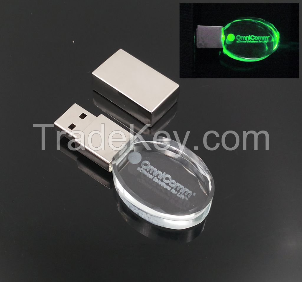 OEM Crystal USB Flash Drivers From 256mb To 32GB