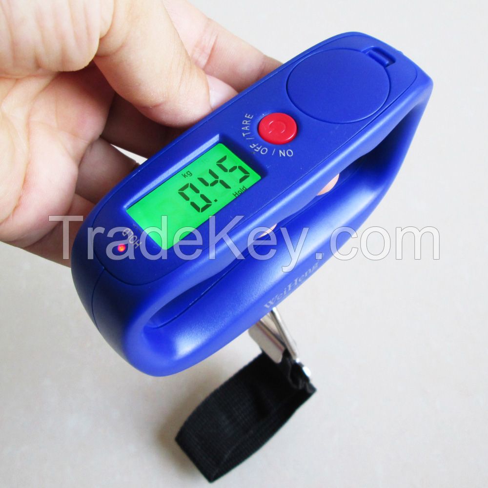 50kg*10g Electronic Portable Digital Travel Luggage Weight Scale With Hook/belt