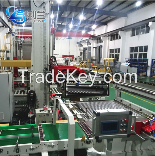 Fully Automatic single column palletizer machine for stacking big bottles and 5 gallon bottles