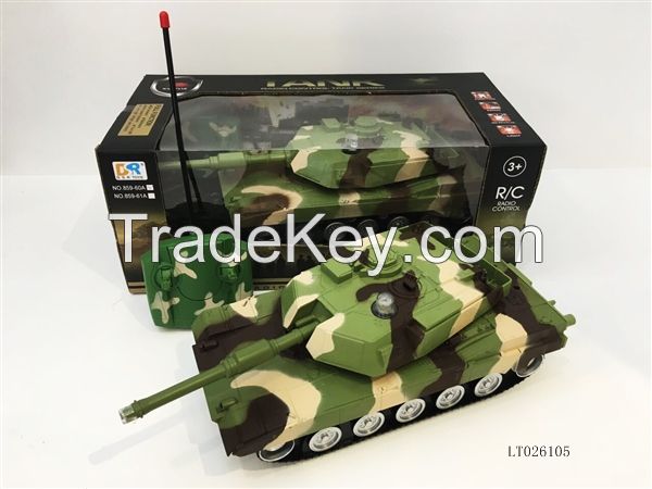 hot sell 1:24 remote control tank with headlights