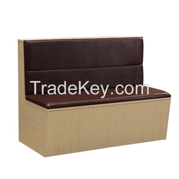 2 channel wood double side booth seating