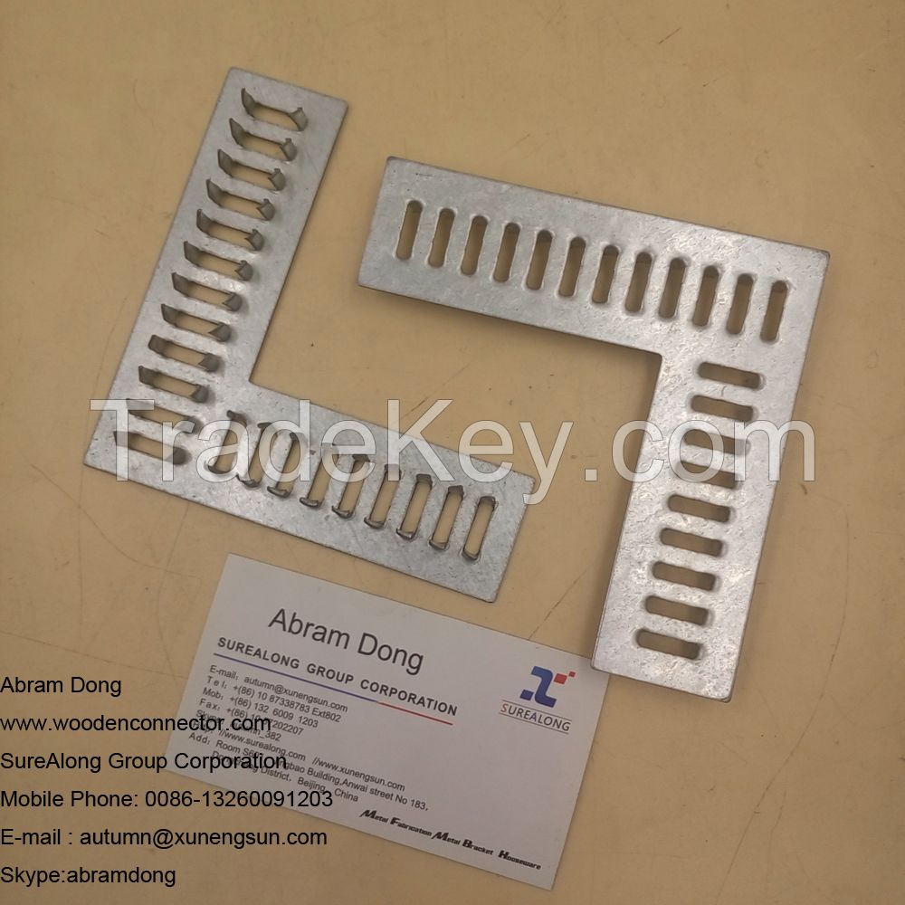 Galvanized Sheet Single Gang Nail Plate For Wood