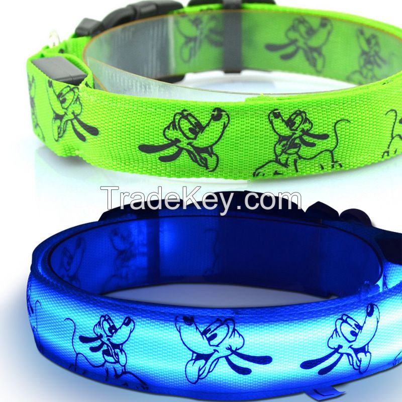 2017 new innovative products LED dog collars free sample	