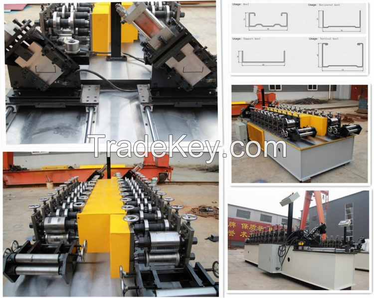 combined U track and C stud roll forming machine