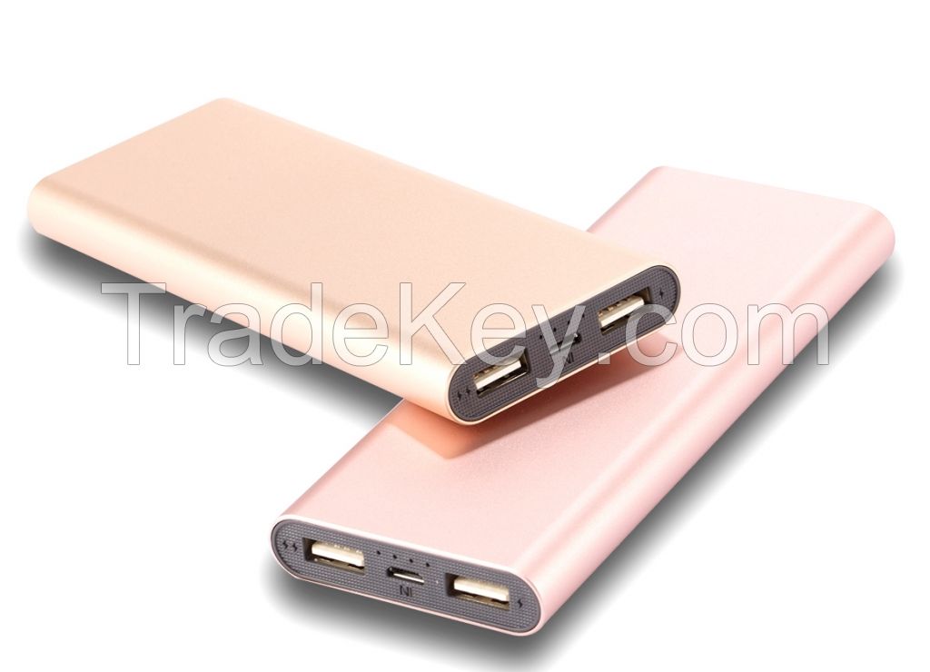 Portable Mobil Power Bank 6000Mah Slim Style Dual USB Output