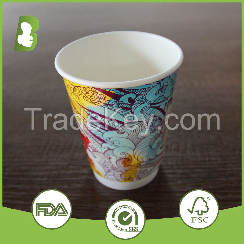 colorful printing customed paper cup