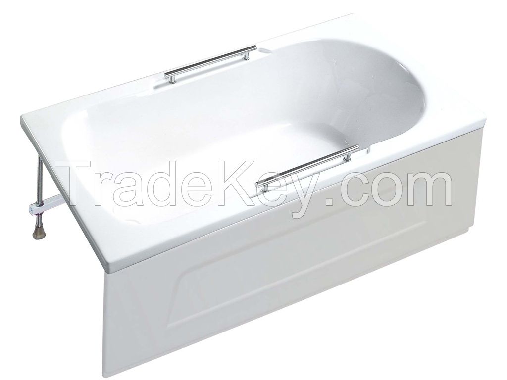 To corner,wall or drop-in rectangular shaped bathtub 1500;1600;1700mm GM-1202