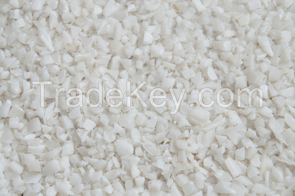 HDPE Regrind Flakes from Milk Bottles