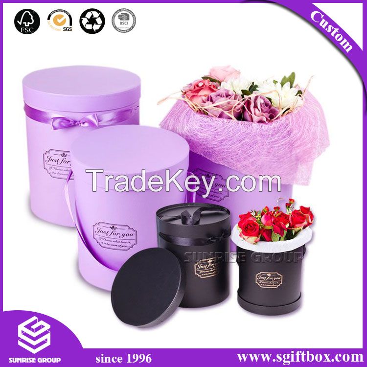 Rose Waterproof Paper Packaging Gift Hat Flower Box