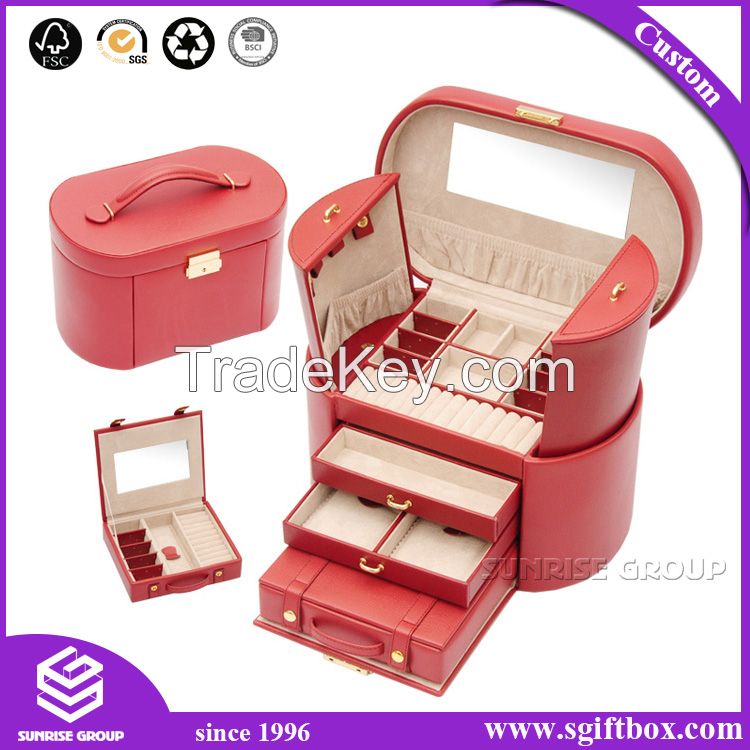 Exquisite Private Custom Densign Square Different Color Jewelry Box