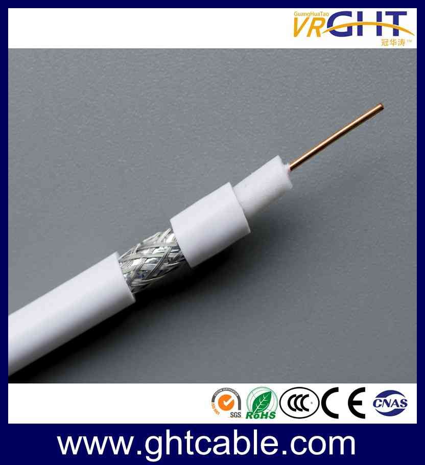 18AWG CCS Black PVC Coaxial Cable Rg59 for CCTV/CATV