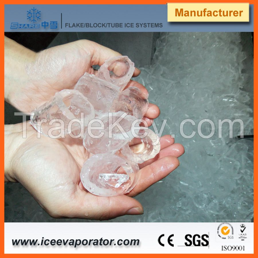 Hot sale tube ice machine, sanitary ice for edible purpose of restaurant and food plant