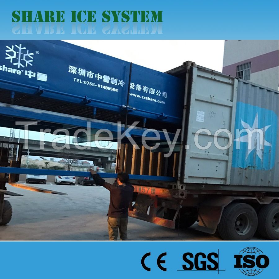 High quality direct cooling block ice machine, automatic ice block machine