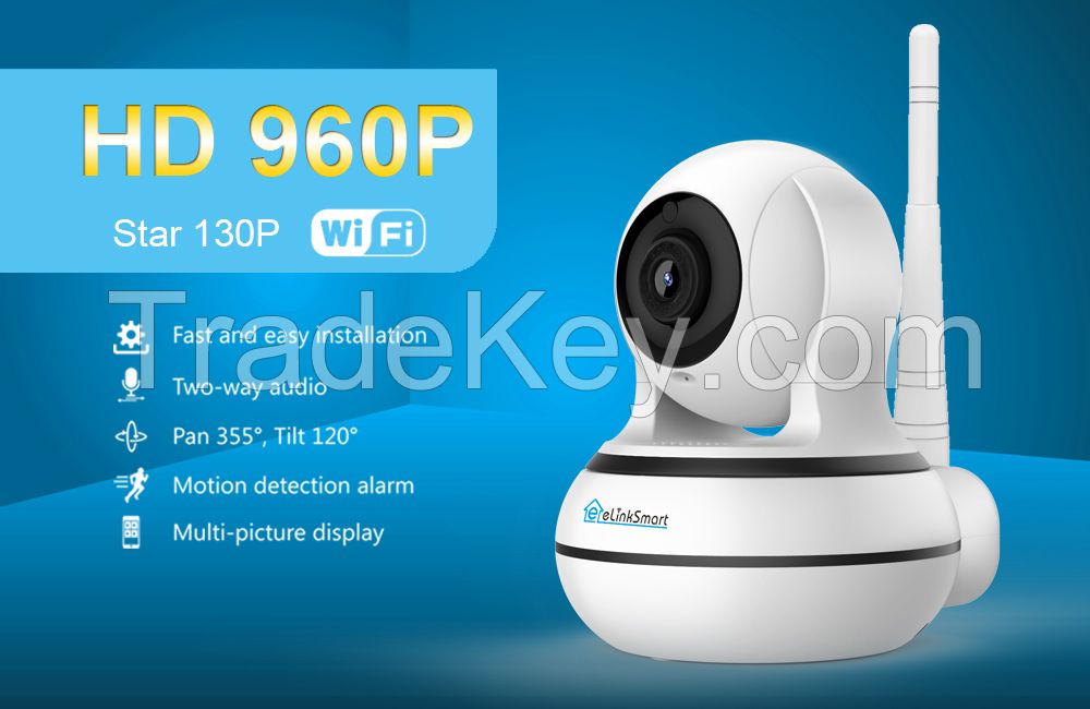 WiFi Camera Security IP Camera 960P eLinkSmart Pan/Tilt/Zoom Wireless Home Monitor