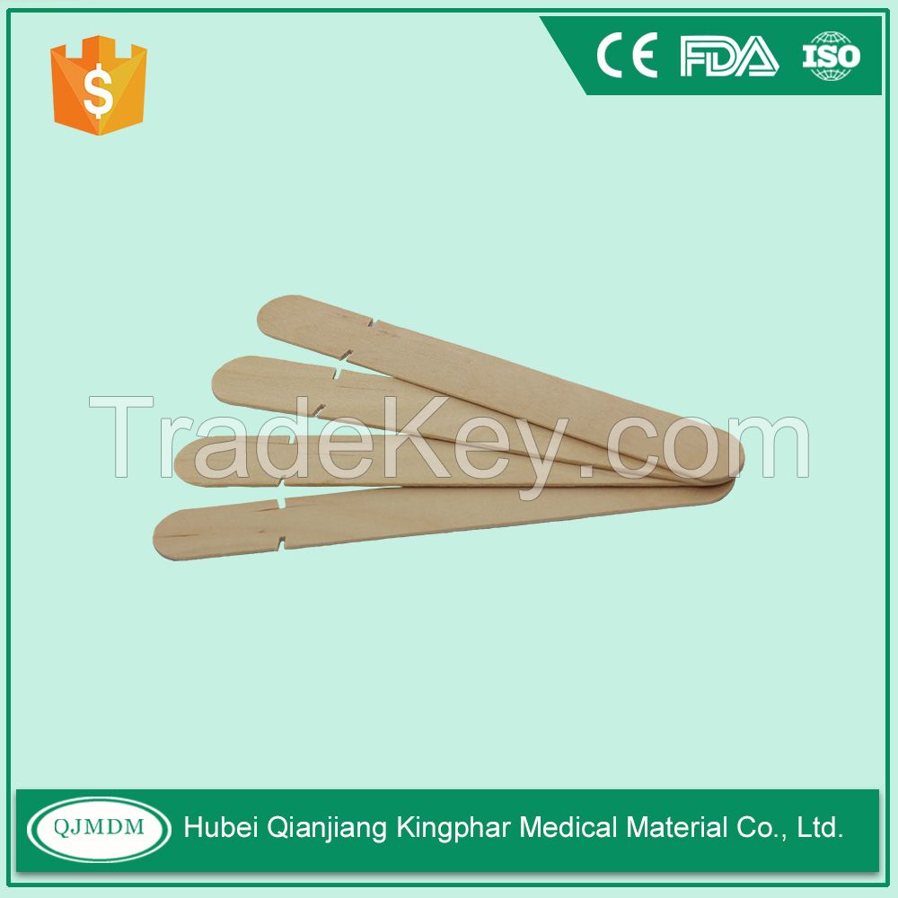 Sterile disposable wooden tongue depressor