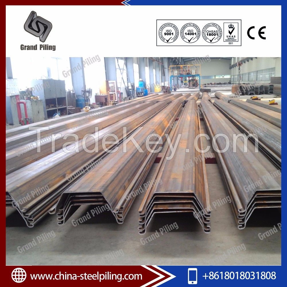 Biggest steel sheet pile manufacturer in China