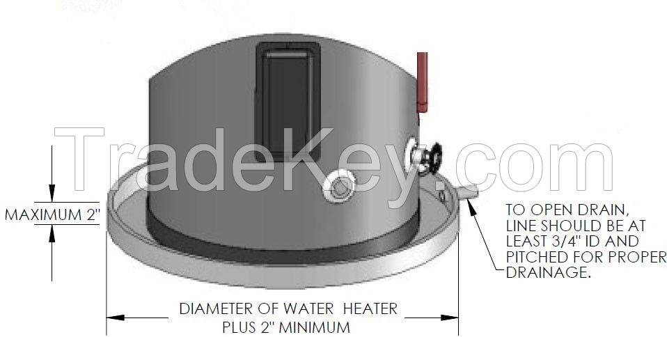 Aluminium water heater pan pizza pan with aluminium circle material pr