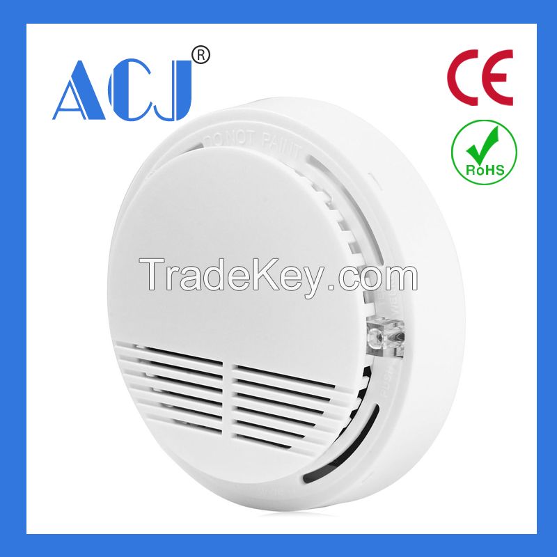 Security alarm system cigarette smoke detector with 9V Battery Operated