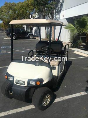 2010 ezgo rxv golf cart 48 volt 48v tan 4 passenger seat lights speed upgrade 