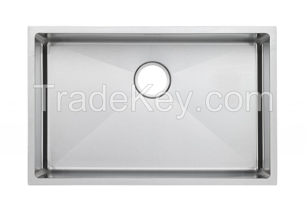 30&amp;quot; Stainless Steel Handmade Kitchen Sink R10 Radius Design