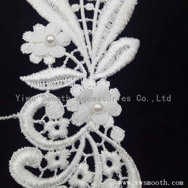 2018 Fashion Handcrafted Crochet Lace Applique for Garment Fabric