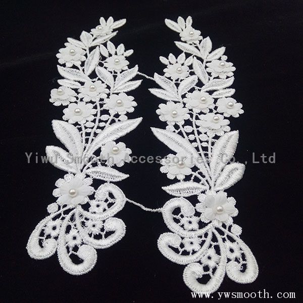 2018 Fashion Handcrafted Crochet Lace Applique for Garment Fabric