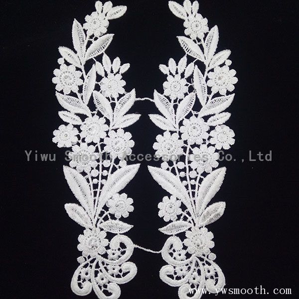 2018 Fashion Handcrafted Crochet Lace Applique for Garment Fabric