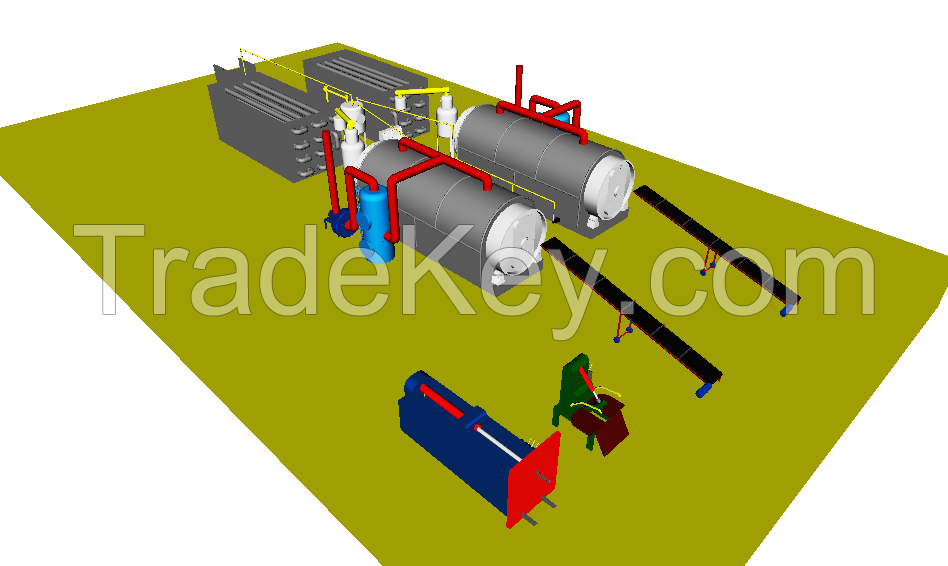 Pyrolysis plant B-20 (double reactors)