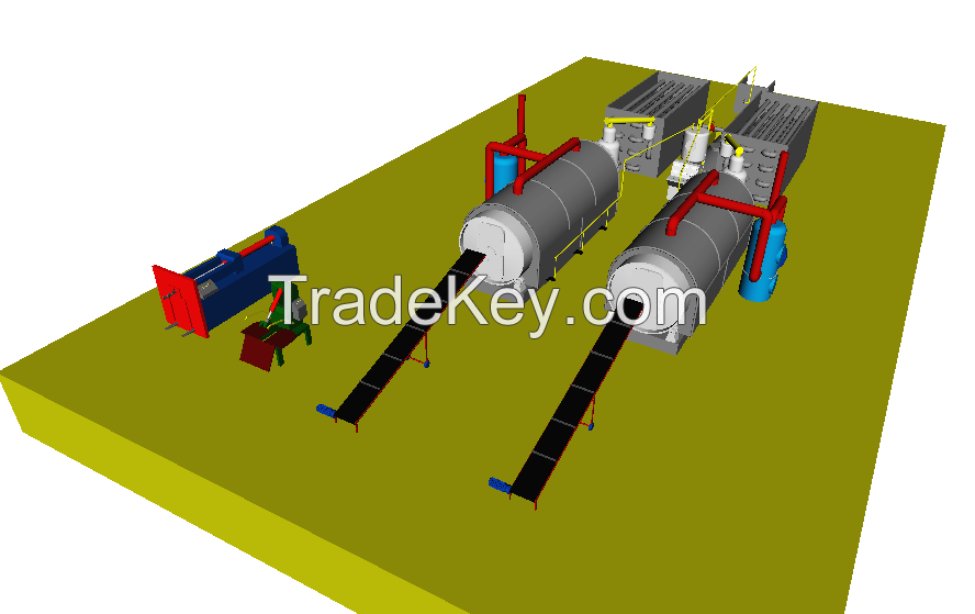 Pyrolysis plant B-20 (double reactors)