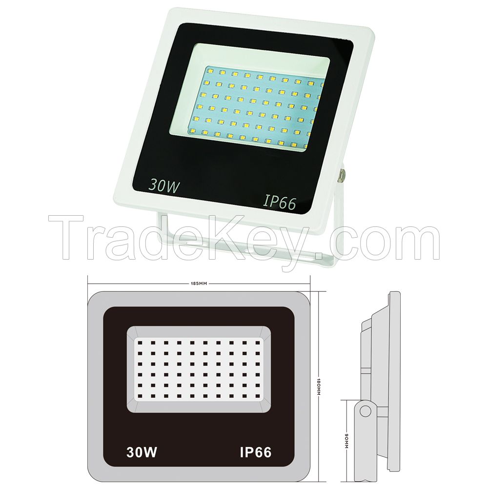 aluminum outdoor white led floodlight 30W/50W/100W