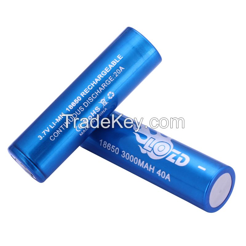 18650 3000mah battery 3.7v lithium battery for e-bike