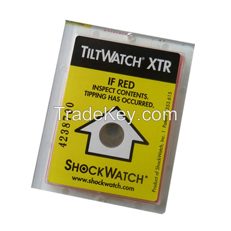 tiltwatch xtr single tilt labels with alarm for shipping container