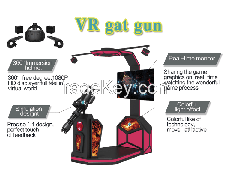 9d vr gatlin gun laser shooting simulator